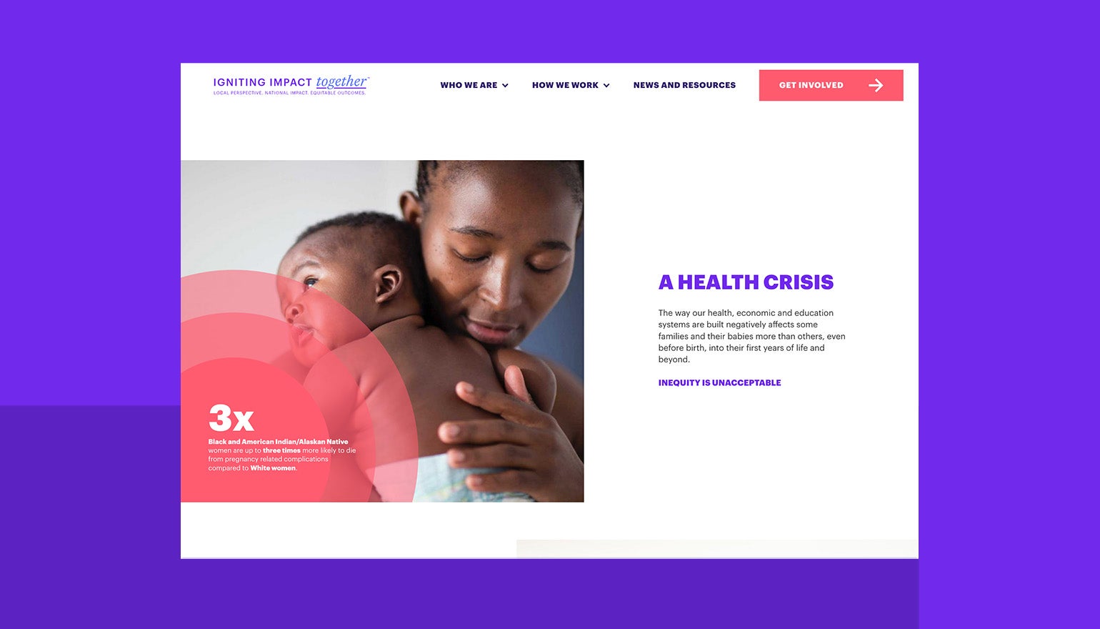 March of Dimes Igniting Impact Together Website