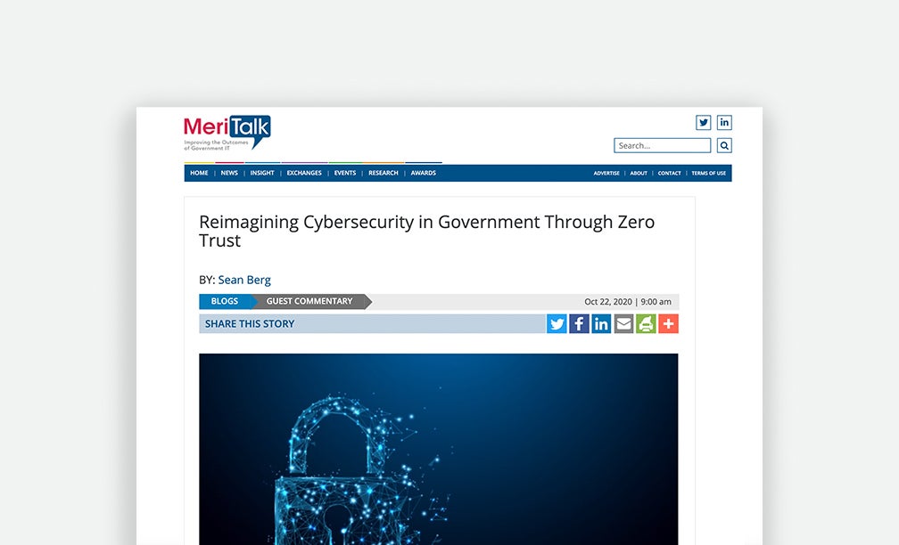 Forcepoint Meritalk Cybersecurity Article