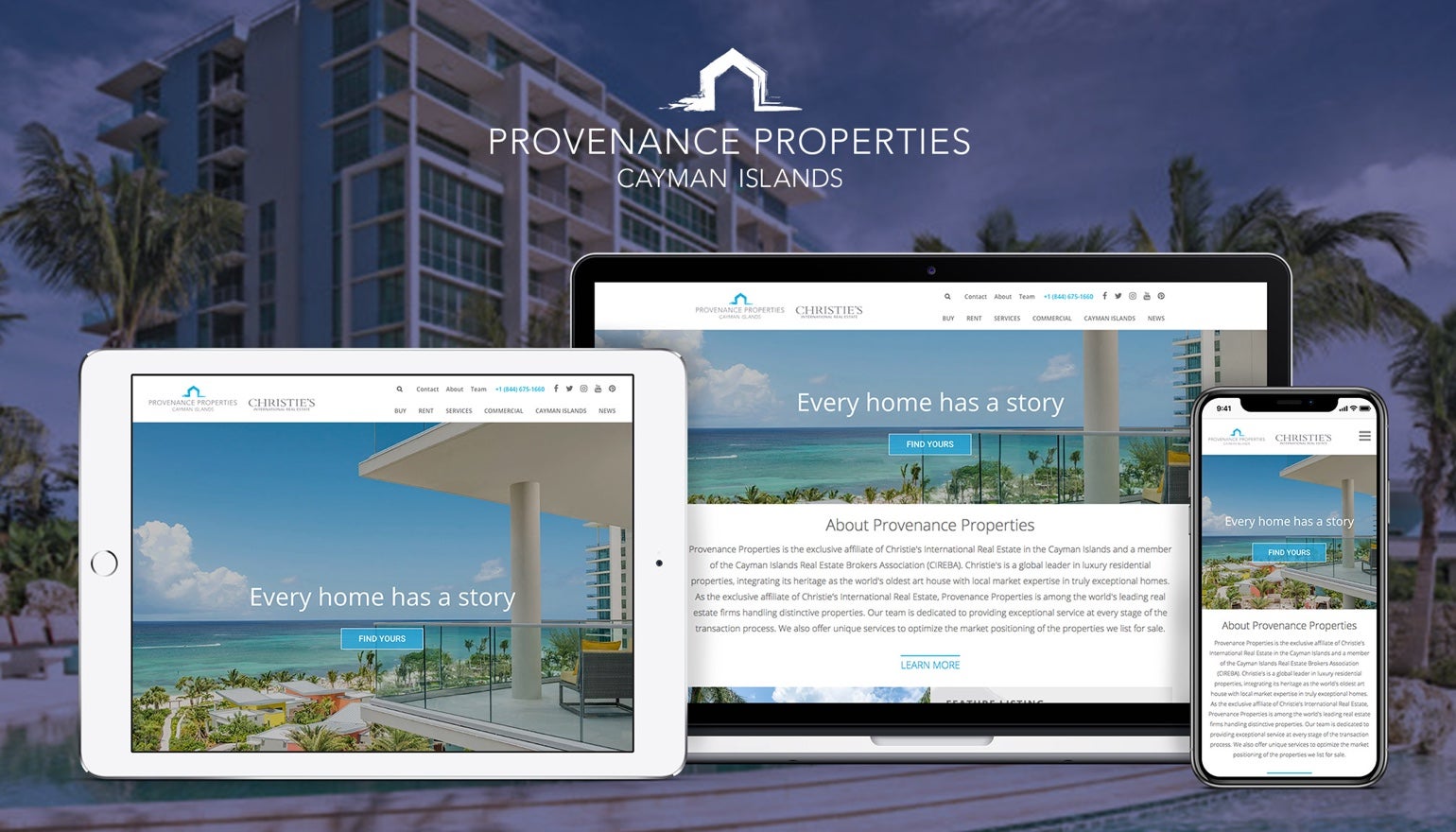 REQ Provenance Properties Responsive Website