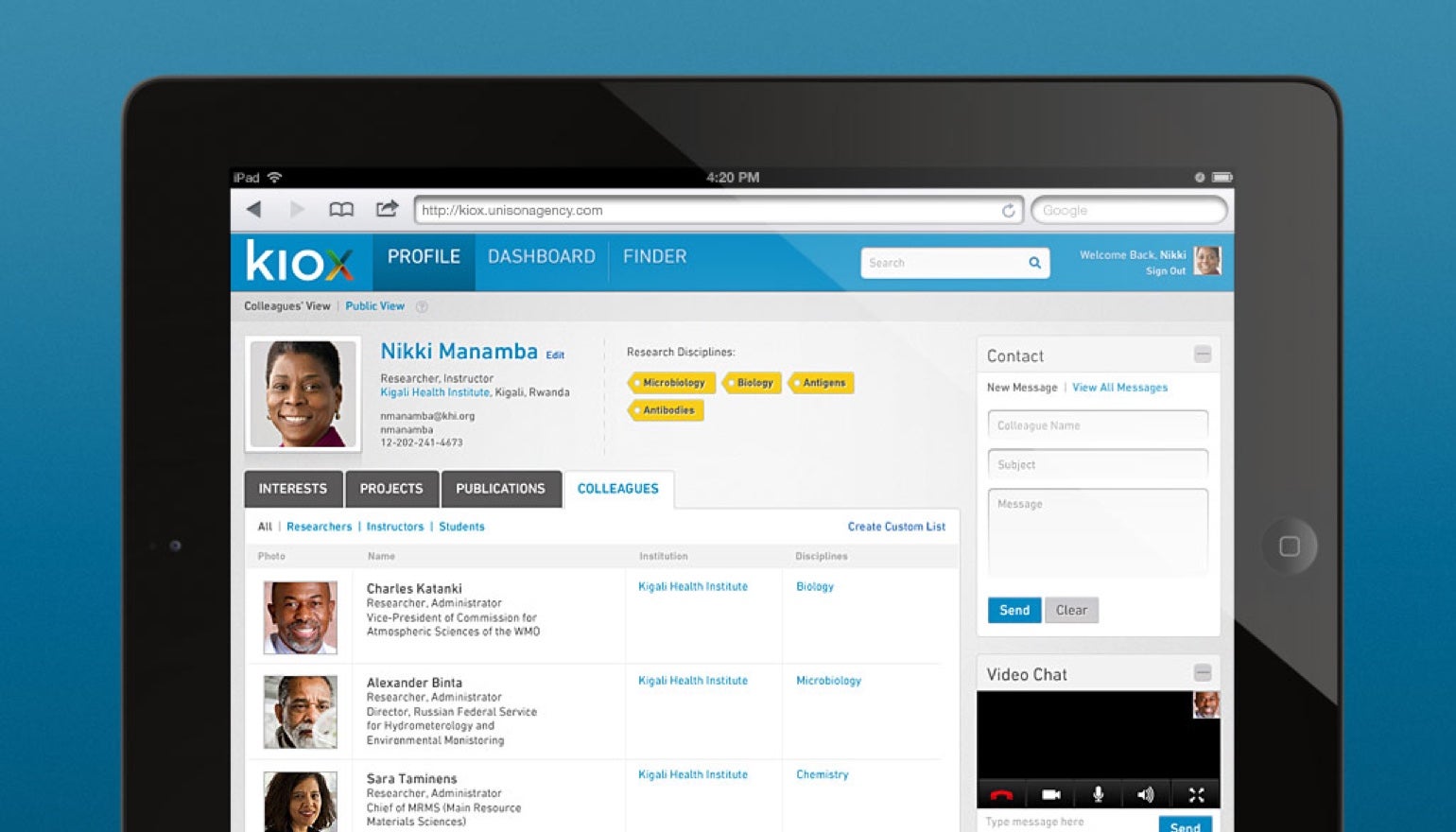 REQ USAID Kiox Profile