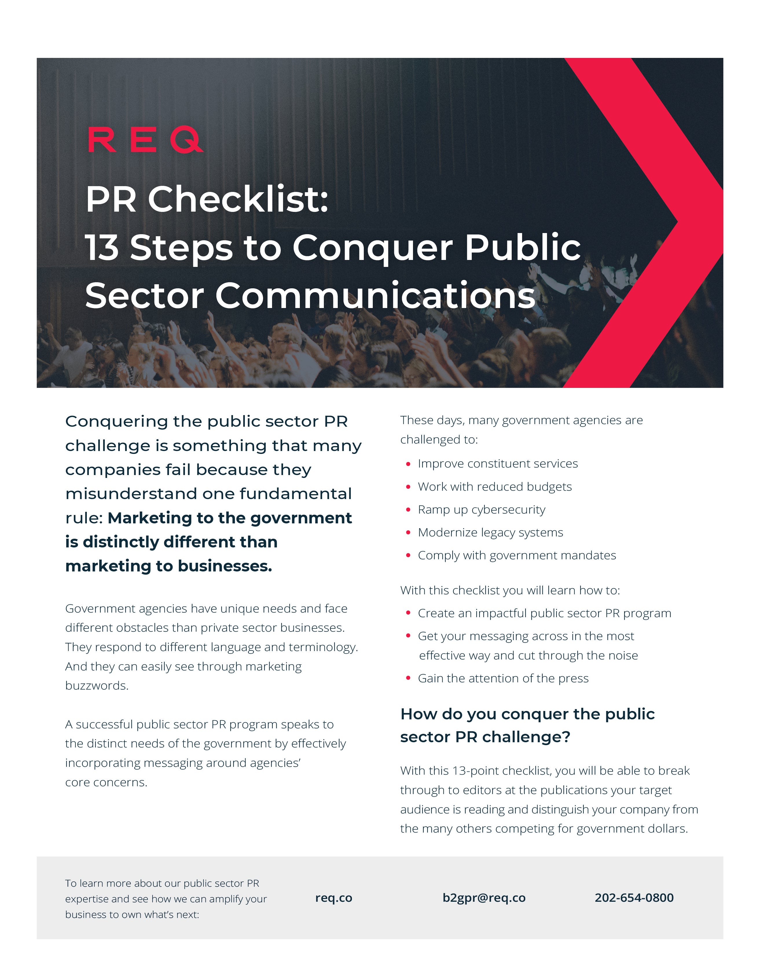 REQ Conquer the Public Sector B2G Checklist