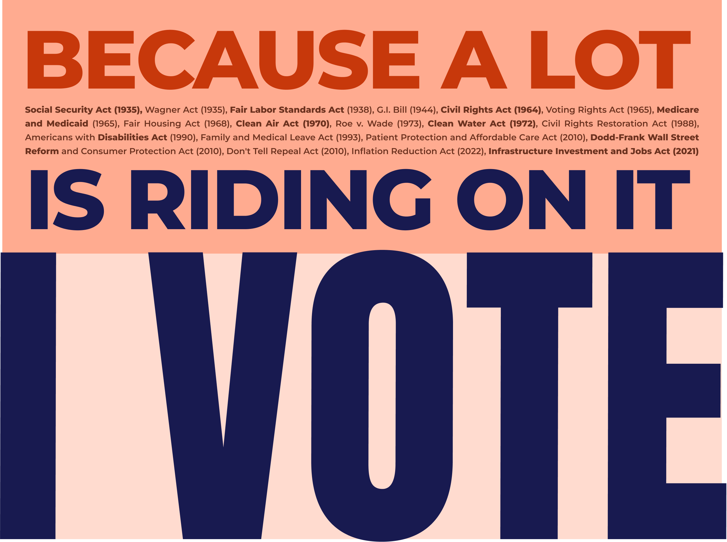 Because a Lot Is Riding On It - I Vote