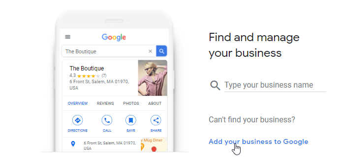 Google Find and Manage Your Business