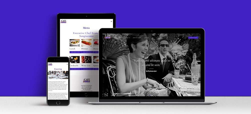 REQ Cafe Milano Website W3 Award