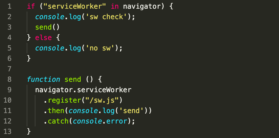 sw.js code