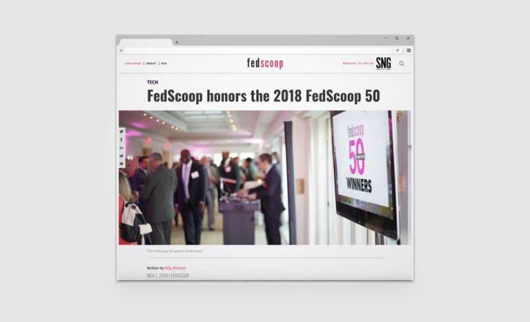 Forcepoint Fedscoop 50 Award