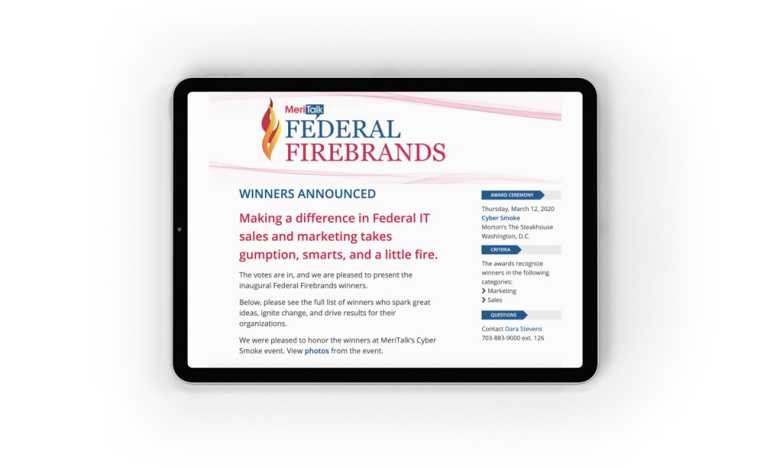 Forcepoint Meritalk Federal Firebrands