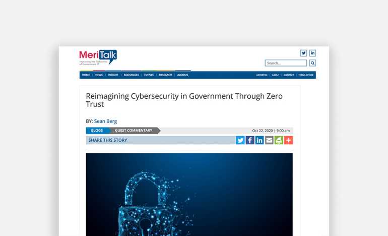 Forcepoint Meritalk Cybersecurity Article