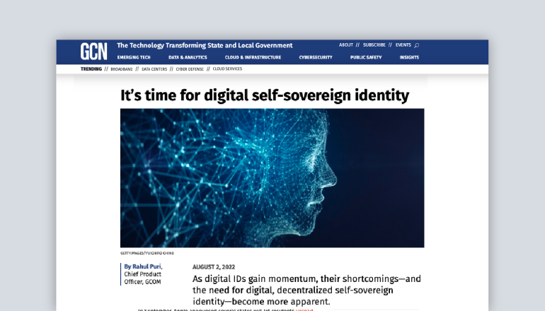 It's time for digital self-sovereign identity