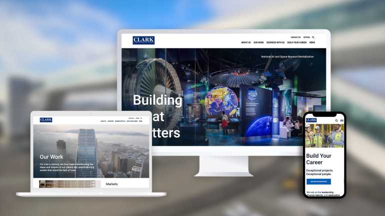 Clark Construction Website Redesign