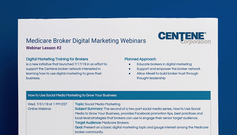 REQ Centene Corporation Digital Marketing Webinar Resources