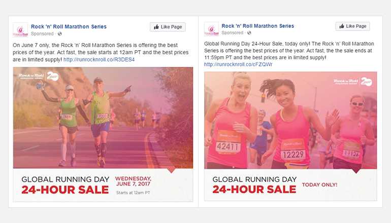 REQ Rock n Roll Marathon Social Advertisement