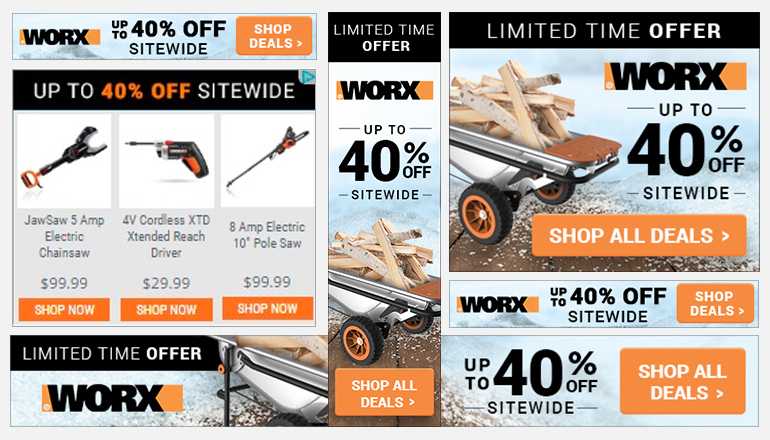 REQ WORX Tools Display Advertising