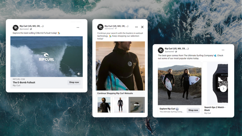 Rip Curl Social Ads