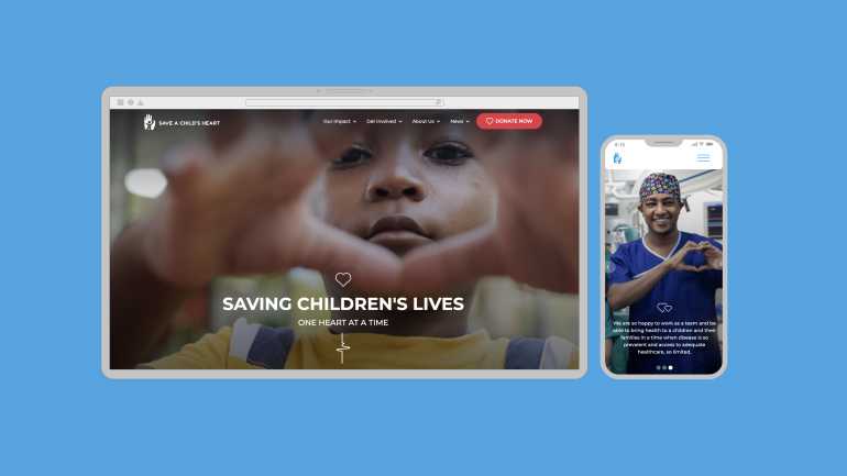Save a Child's Heart Website Redesign