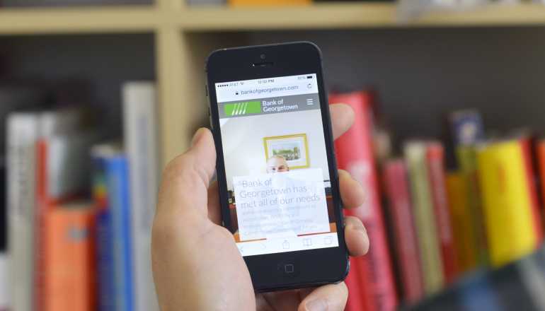 REQ Bank of Georgetown Website Mobile