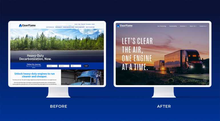 ClearFlame Website Redesign