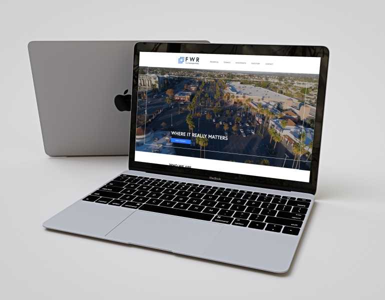REQ First Washington Realty Website Laptop