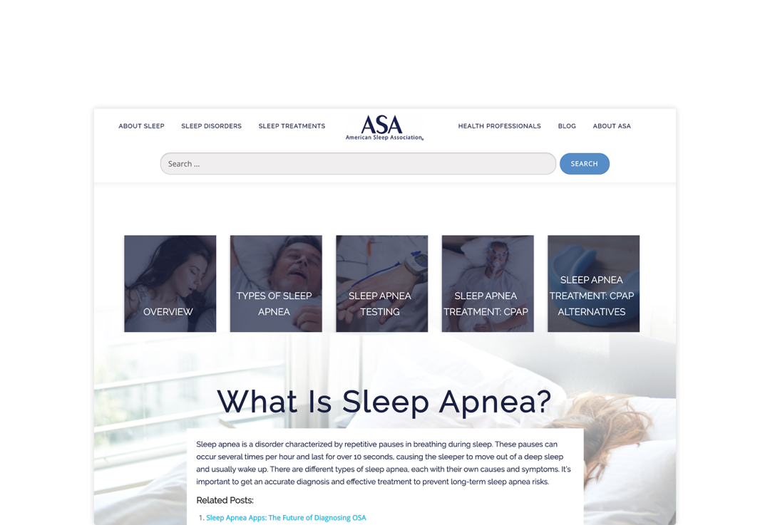 REQ American Sleep Association Sleep Apnea