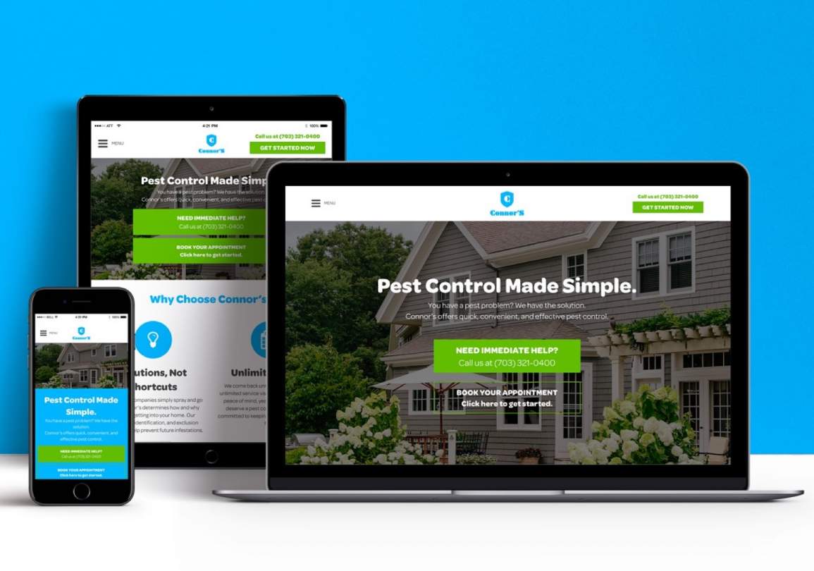 REQ Connor's Pest Control Website