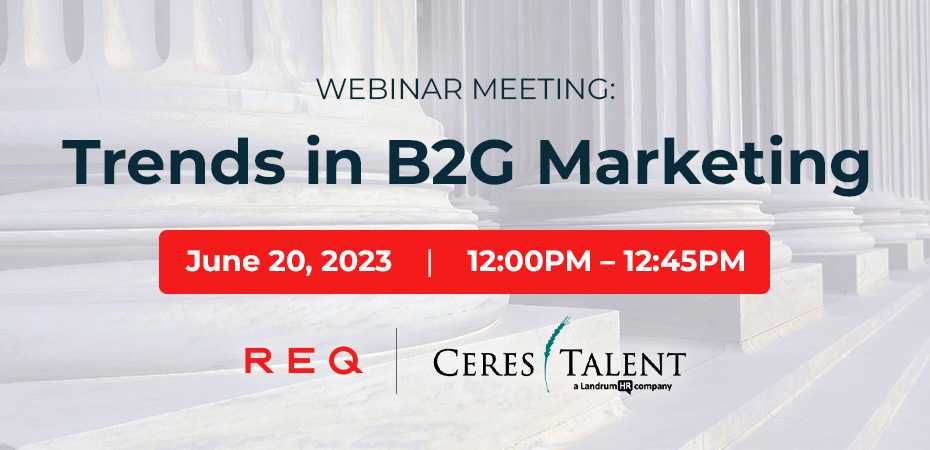 Webinar Meeting: Trends in B2G Marketing