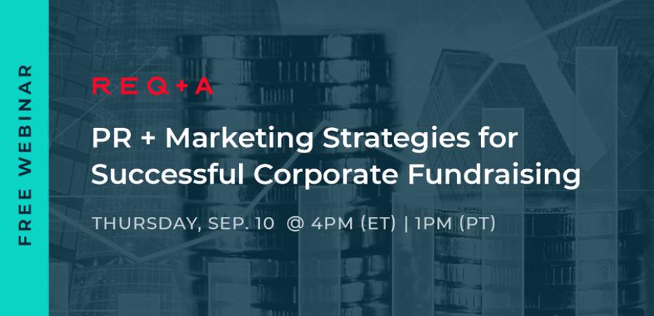 REQ Public Relations Webinar: Successful Corporate Fundraising