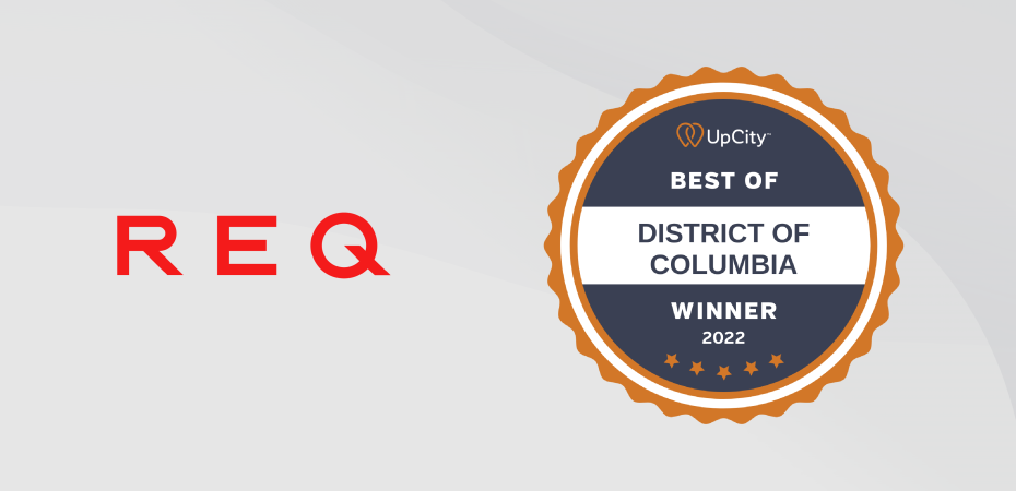 REQ Wins 2022 UpCity Best of DC Award