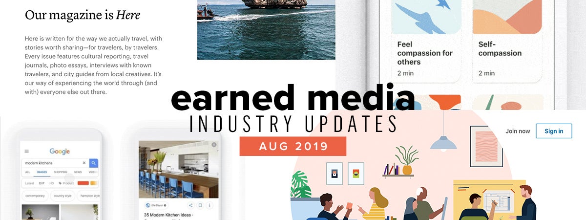 Earned Media Industry Updates – August 2019