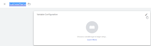 screenshot of lookup table field in GTM