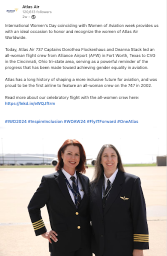 Atlas Air LinkedIN - Use Holidays to Highlight you Culture